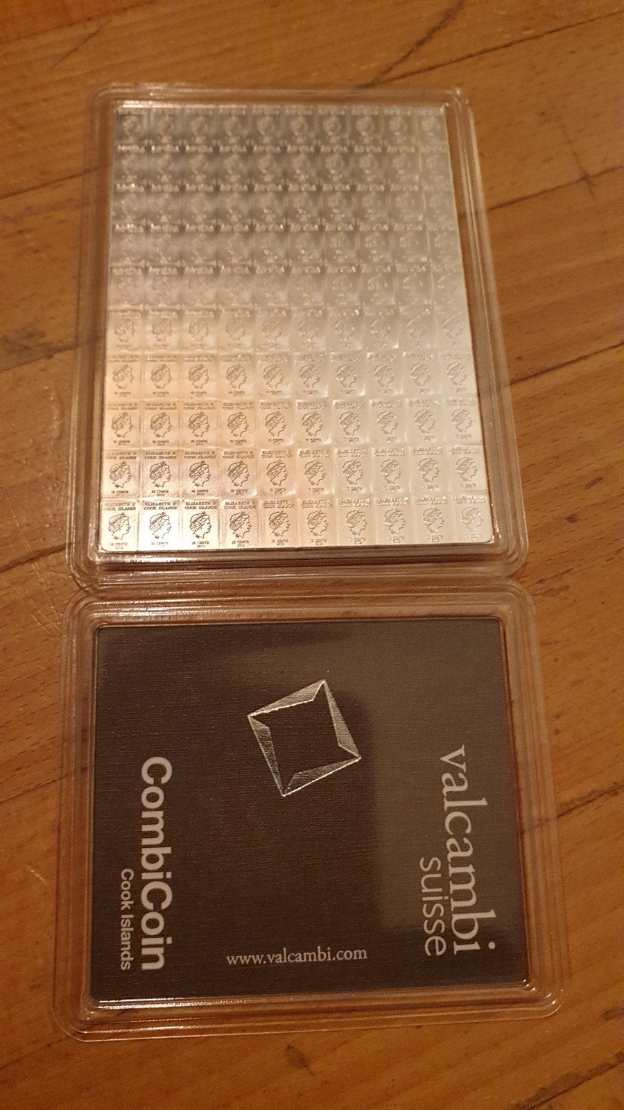 Valcambi Suisse CombiCoin 100g Zilveren Baar 999 100x1gr, Ophalen, Zilver