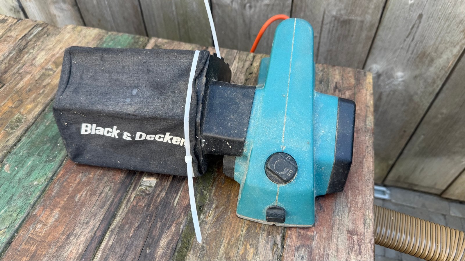 Black & Decker elektrische schaafmachine/handschaaf+stofzak, Ophalen of Verzenden, Gebruikt, Elektrisch
