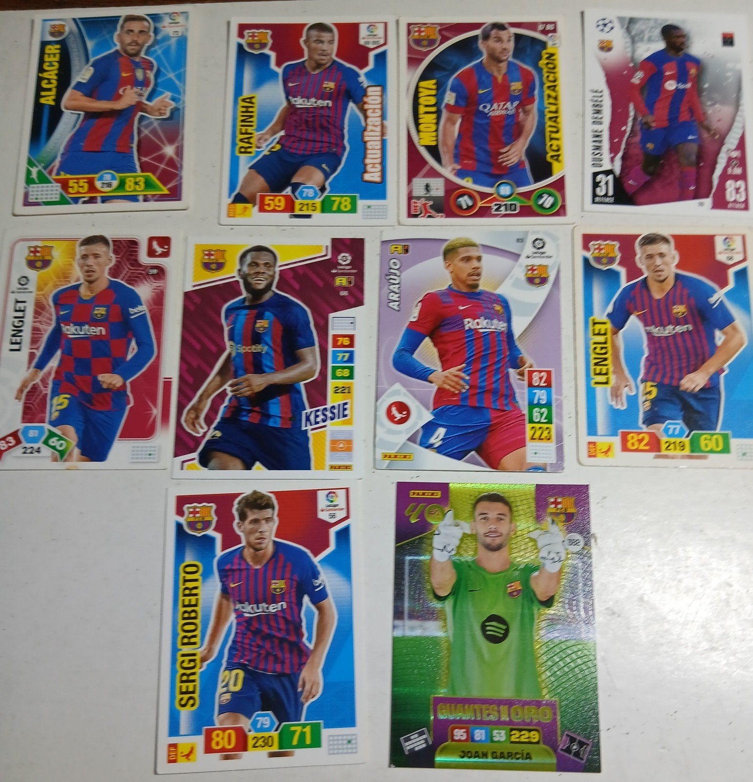 FC Barcelona Voetbalplaatjes - Diverse Spelers, Ophalen of Verzenden, Zo goed als nieuw, Buitenlandse clubs, Spelerskaart
