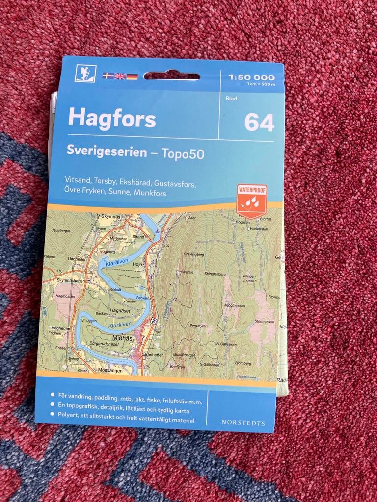 Topo Wandelkaart Hagfors eo Värmland, Midden Zweden 1:50000, 2000 tot heden, Europa Overig, Ophalen of Verzenden, Landkaart