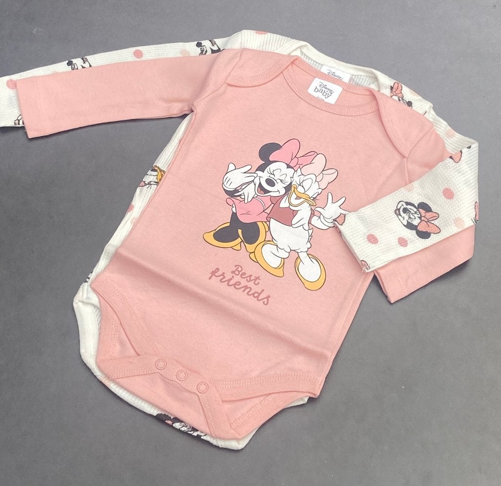 Set van 2 rompertjes Disney meiden 62/68 74/80, Kinderen en Baby's, Babykleding | Maat 62, Nacht- of Onderkleding, Nieuw, Disney Baby