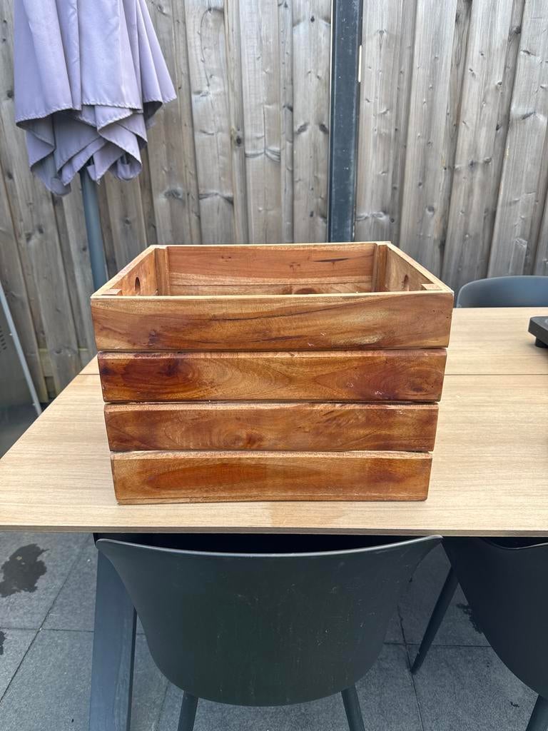 Houten mand/kist voor newbornshoots, Huis en Inrichting, Woonaccessoires | Schalen en Manden, Ophalen, Gebruikt, Mand, Rechthoekig