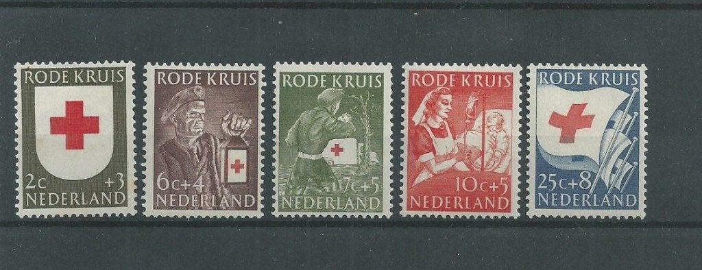 Nederland 1953, NVPH 607 t/m 611, postfris., Verzenden, Na 1940, Postfris