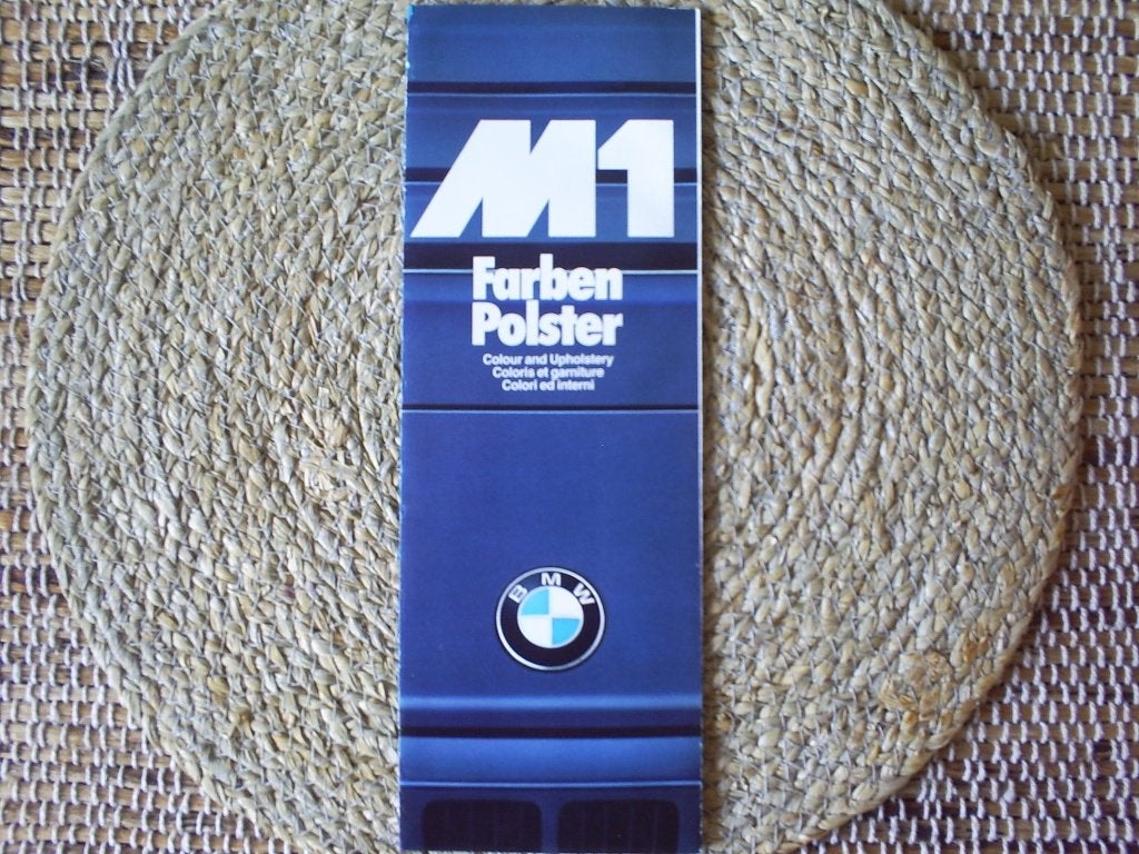 M1 kleuren folder en de kofferset folder., Diverse auteurs, Ophalen of Verzenden, Zo goed als nieuw, BMW