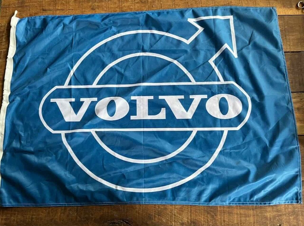 VOLVO garage  reclame vlag, Ophalen of Verzenden, Zo goed als nieuw, Auto's
