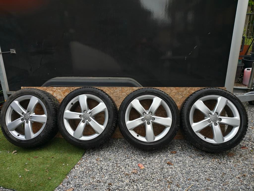 18" Audi A6 S-Line Velgen 5x112 - past o.a. op VW/Skoda/Seat, Ophalen, 18 inch, Gebruikt, Banden en Velgen