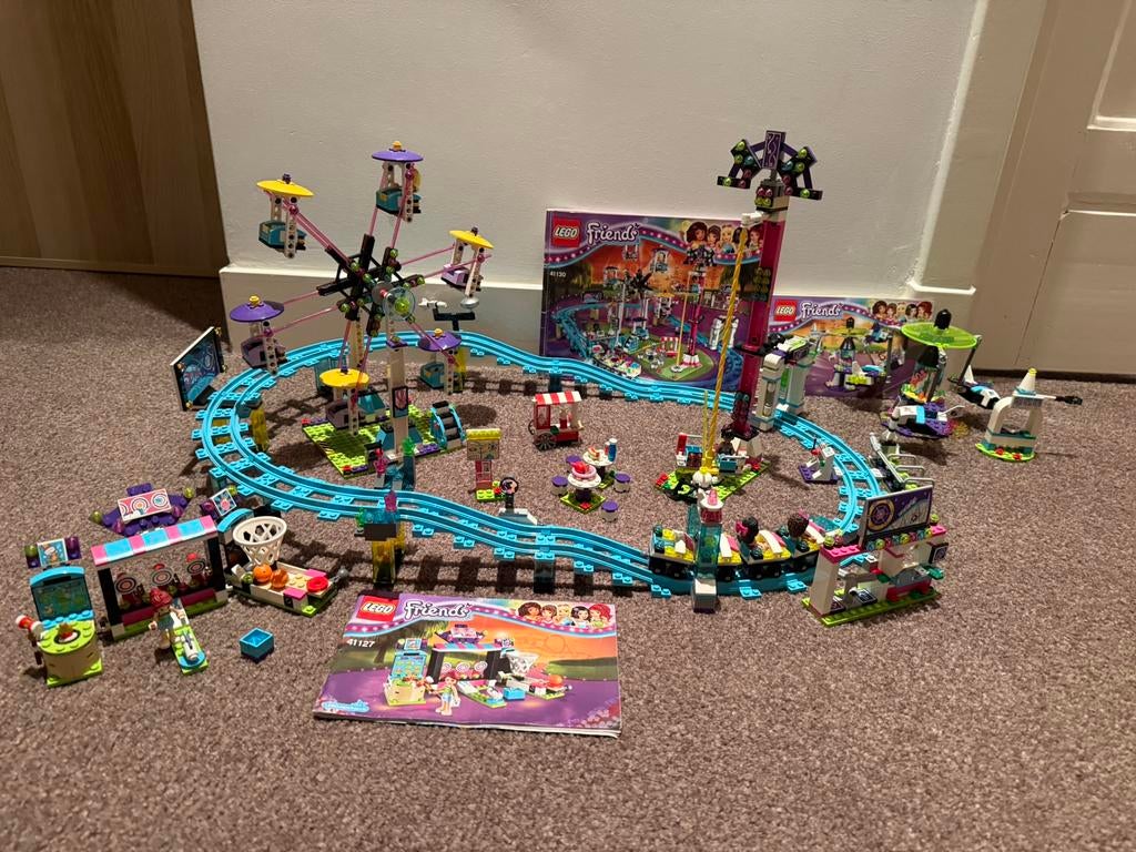 Lego Friends Kermis 41130/41128/41127, Lego, Friends, Ophalen of Verzenden, Complete set