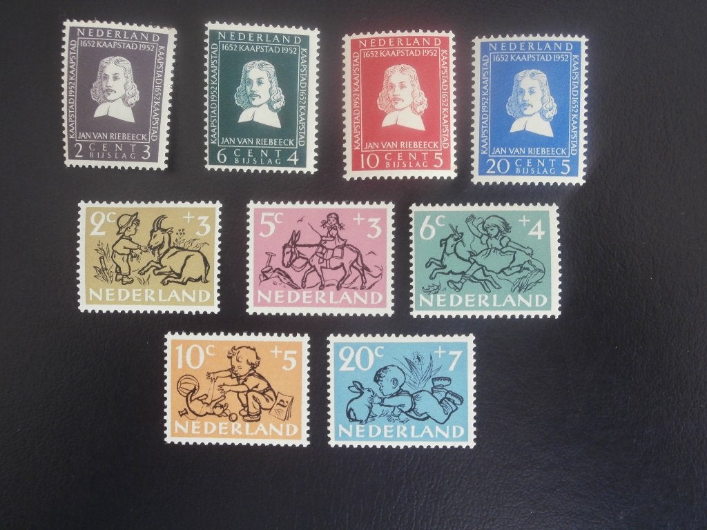 NL 1952; serie JAN VAN RIEBEECK EN KINDERZEGELS LEES !, Verzenden, Na 1940, Postfris