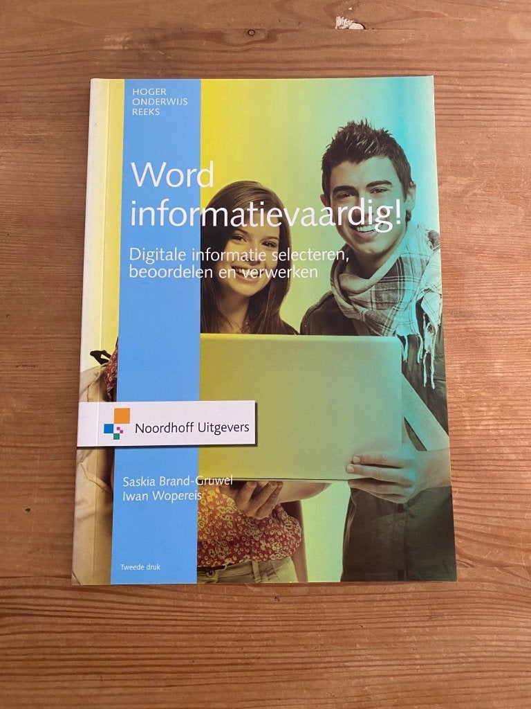 Word informatievaardig, Boeken, Studieboeken en Cursussen, Ophalen of Verzenden, Beta, Zo goed als nieuw, HBO