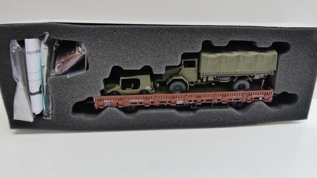 Roco Schwenkrungenwagen KS 56 DB 5t MAN  DKW Munga ovp 67806, Wisselstroom, ., Ophalen of Verzenden, Roco