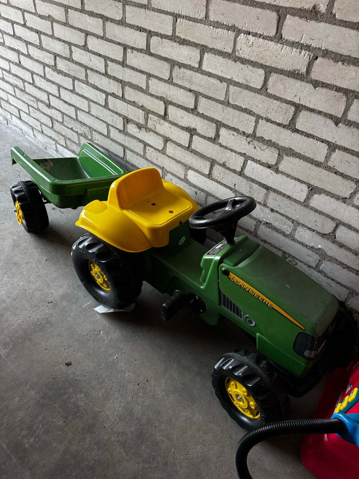 John Deere traptractor met aanhanger, Ophalen, Gebruikt, Trapvoertuig
