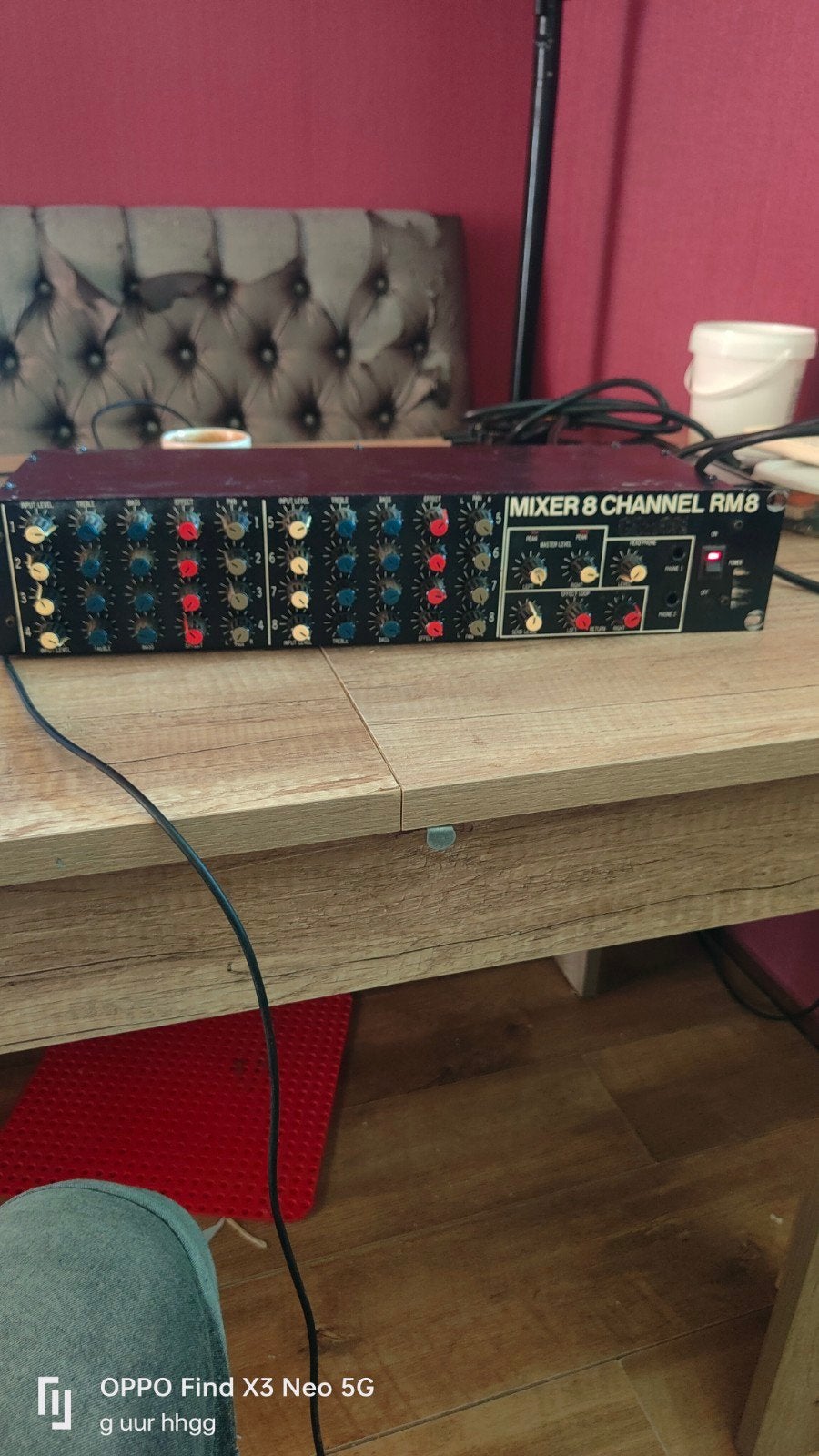Coron Mixer 8 Kanaals RM8, Ophalen of Verzenden, Gebruikt, 5 tot 10 kanalen, Microfooningang