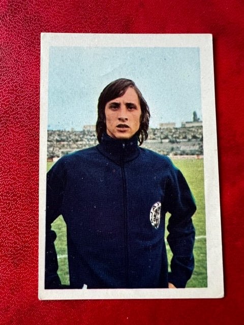 Johan Cruyff AJAX Vanderhout 1971-72 voetbal plaatje luxe, Ophalen of Verzenden, Zo goed als nieuw, Ajax, Poster, Plaatje of Sticker