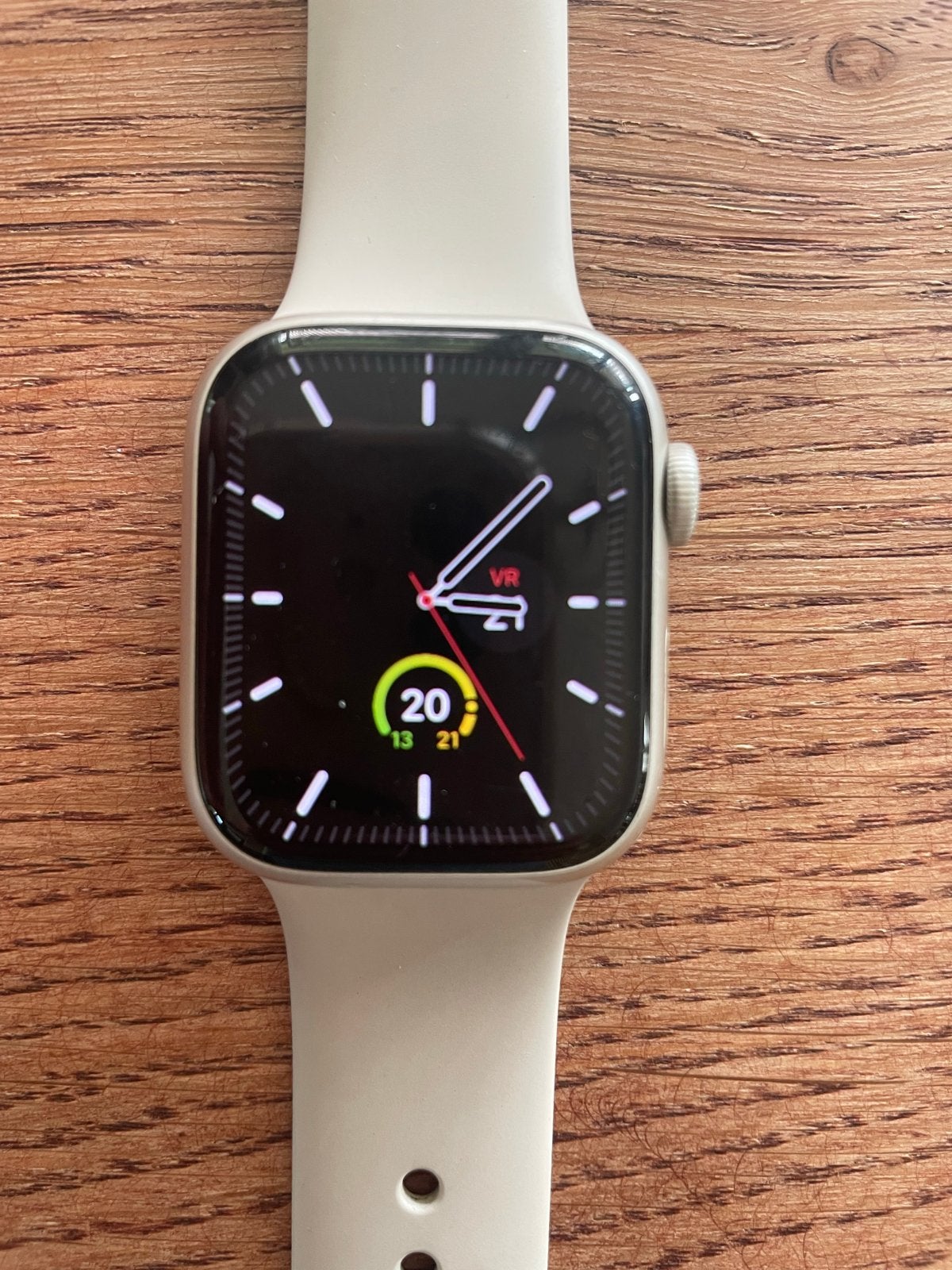 Apple Watch Series 7 41mm Starlight Aluminium GPS + Cellular, Sieraden, Tassen en Uiterlijk, Smartwatches, GPS, Gebruikt, Wit