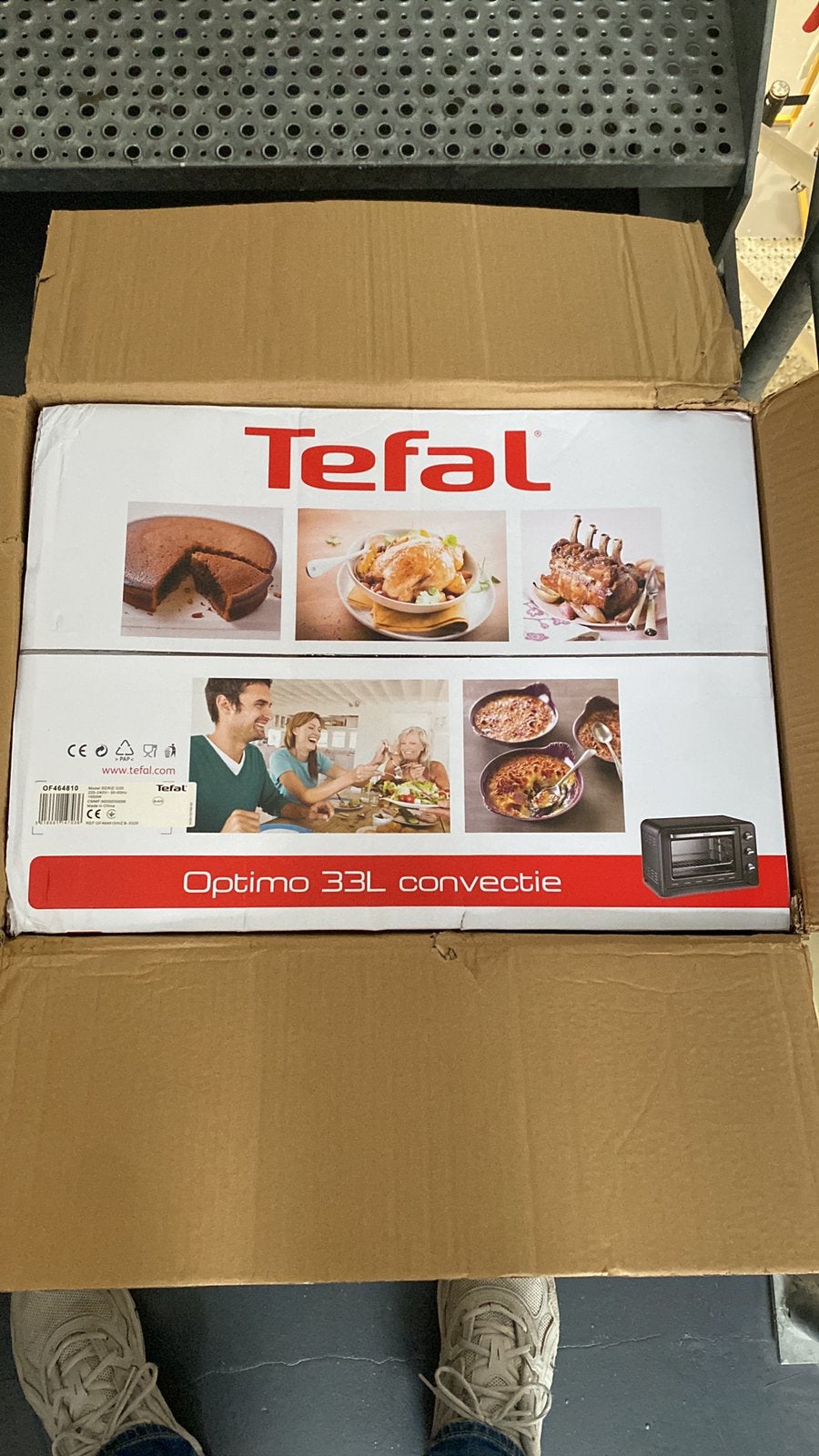 Tefal Optimo OF4648 - Vrijstaande Oven, Ophalen, Minder dan 45 cm, Minder dan 45 cm, Hete lucht