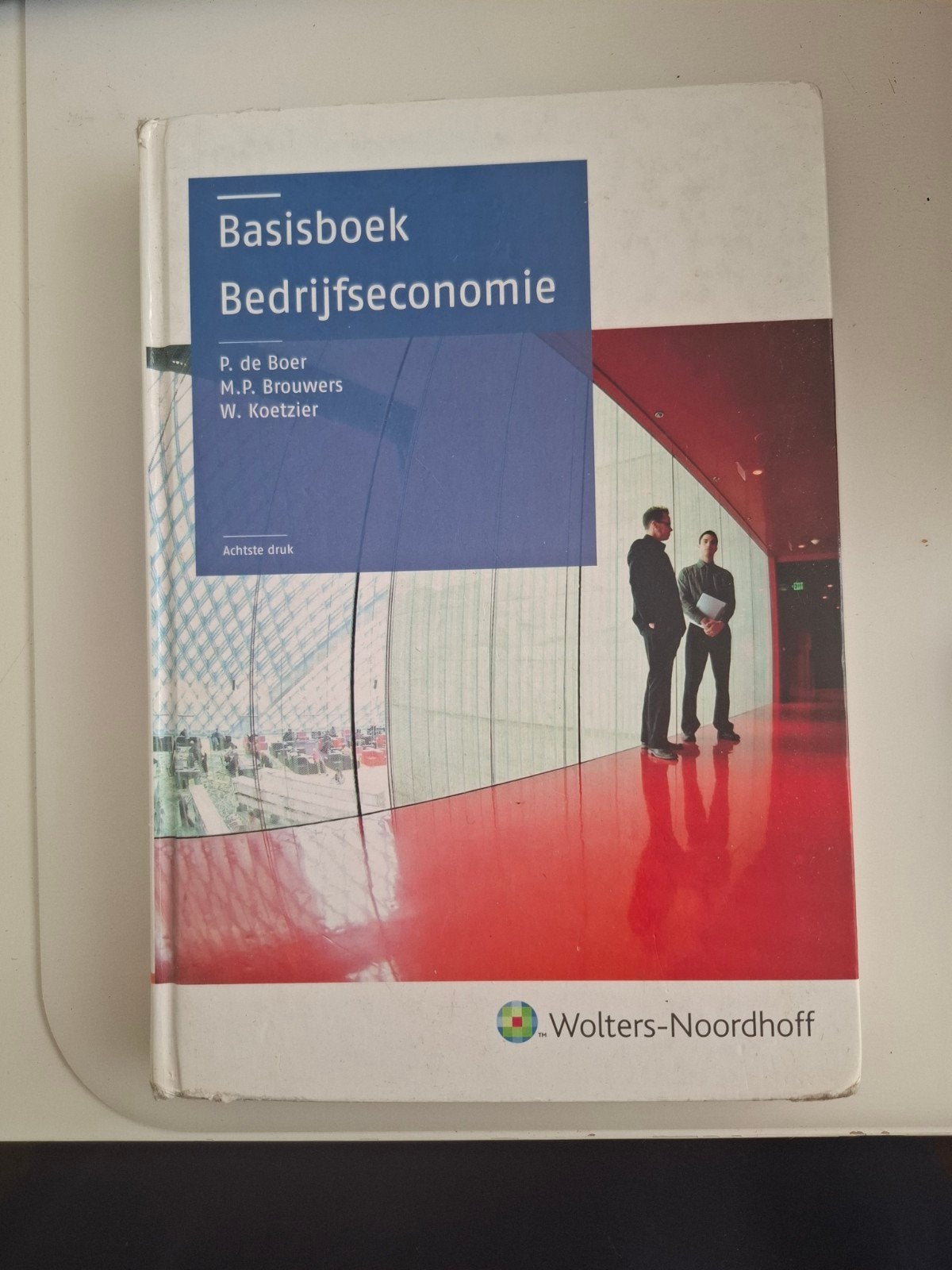 Basisboek Bedrijfseconomie - 8e druk, Zo goed als nieuw, P. de Boer, M.P. Brouwers, W. Koetzier, Gamma, HBO
