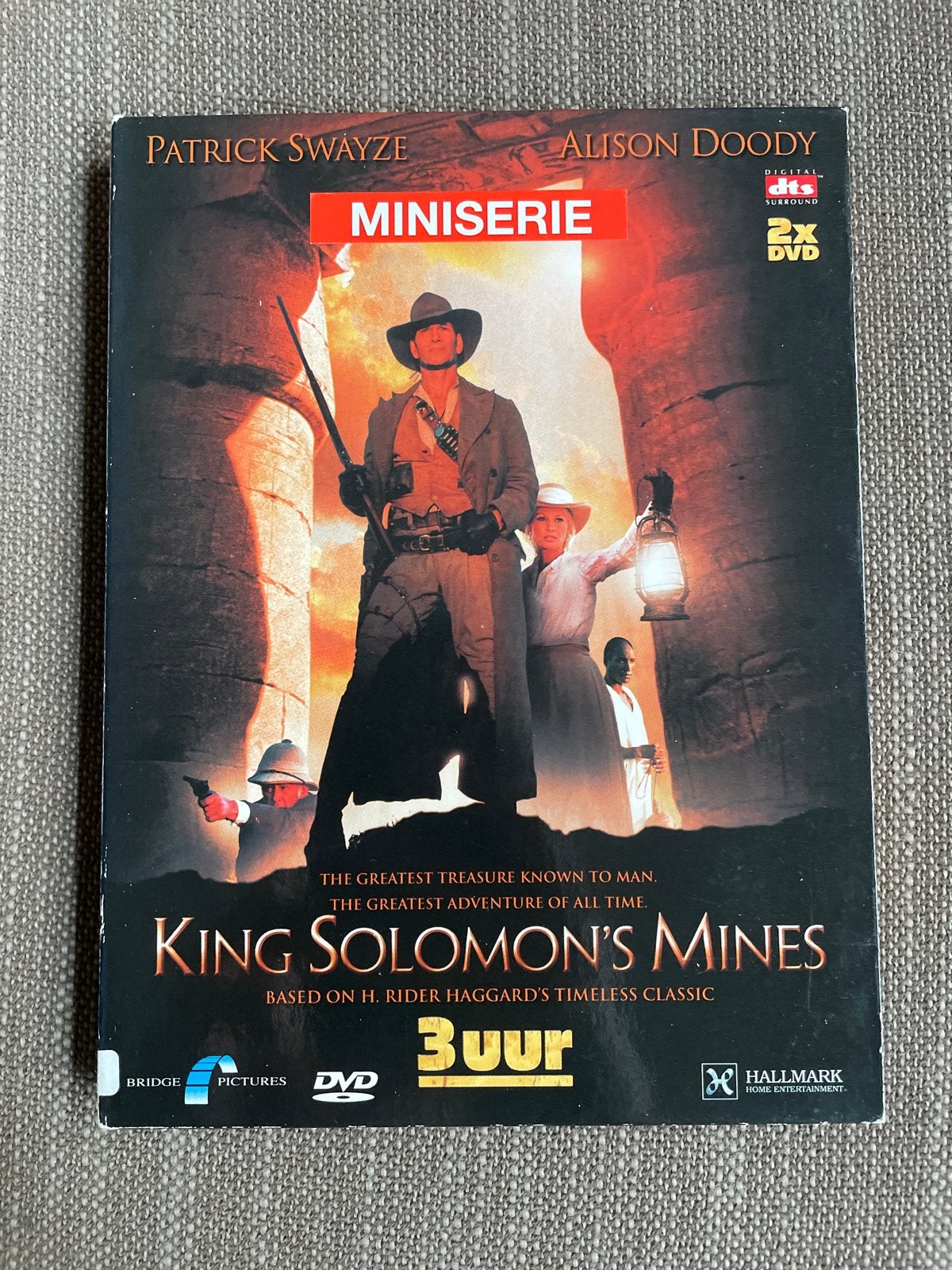 King Solomon's Mines Miniserie dvd-box - Patrick Swayze, Vanaf 12 jaar, Ophalen of Verzenden, Gebruikt, Boxset