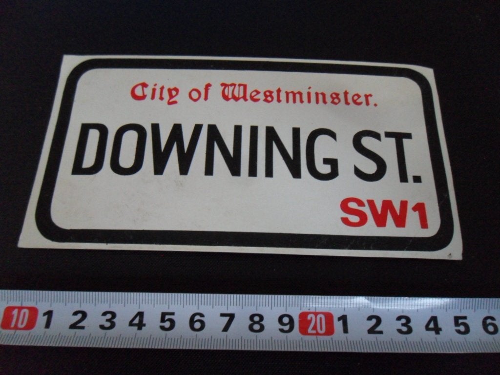 sticker london city of westminter DOWNING STREET sw1, Verzamelen, Ophalen of Verzenden, Zo goed als nieuw