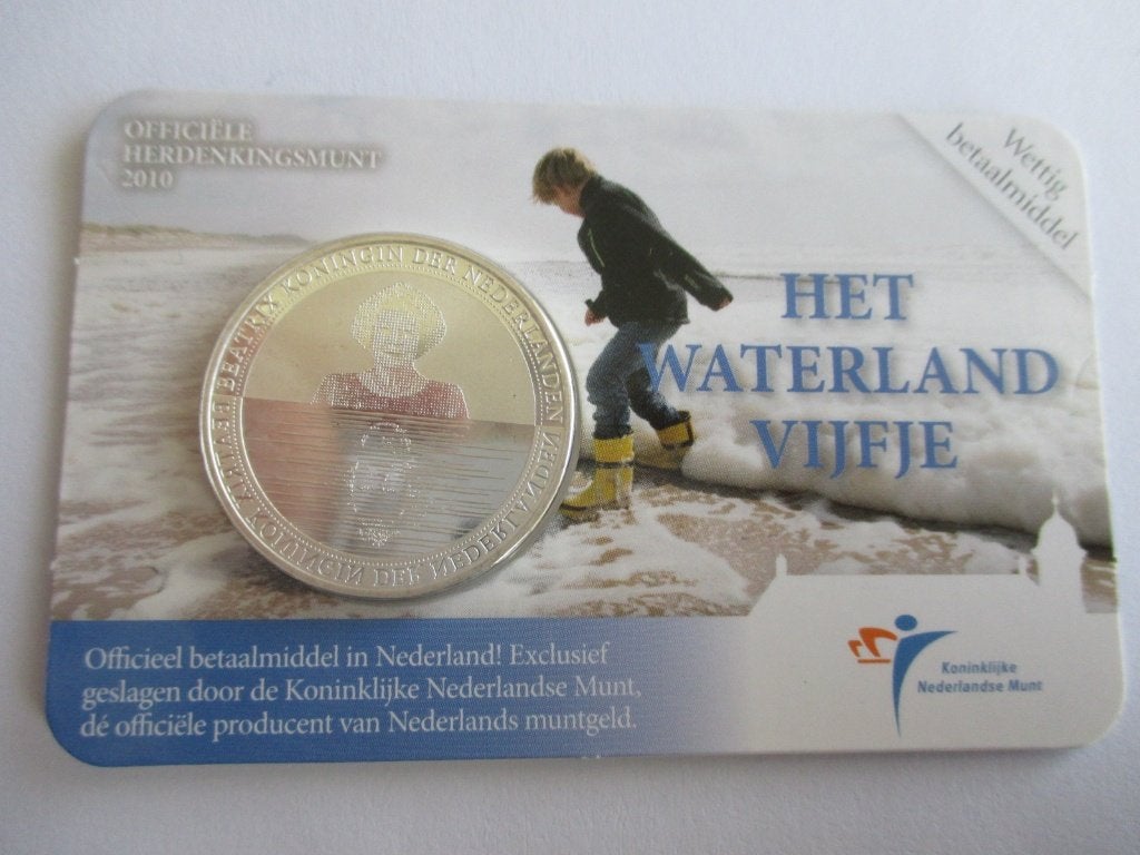 Coincard het Waterland vijfje 2010, Postzegels en Munten, Munten | Nederland, Ophalen of Verzenden, Koningin Beatrix, Euro's, Setje