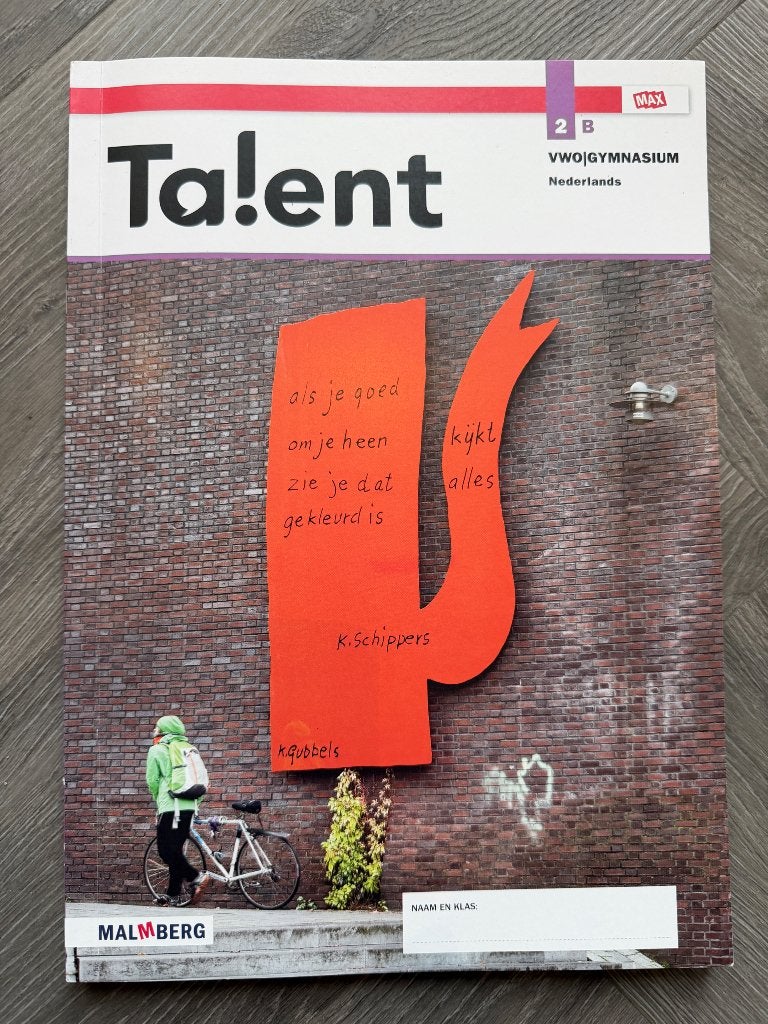 Schoolboek Nederlands Talent 2B, Boeken, Ophalen of Verzenden, Zo goed als nieuw, VWO, Nederlands