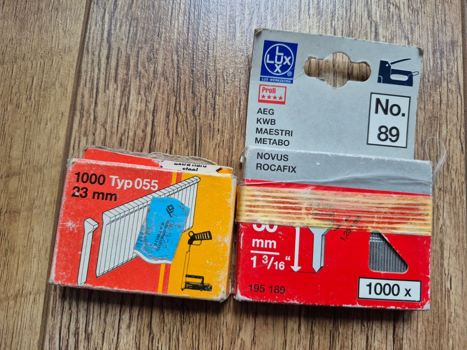 Nietjes en nagels voor tacker - Diverse maten en merken, Doe-het-zelf en Verbouw, Ophalen of Verzenden, Gebruikt, Tacker/nietmachine