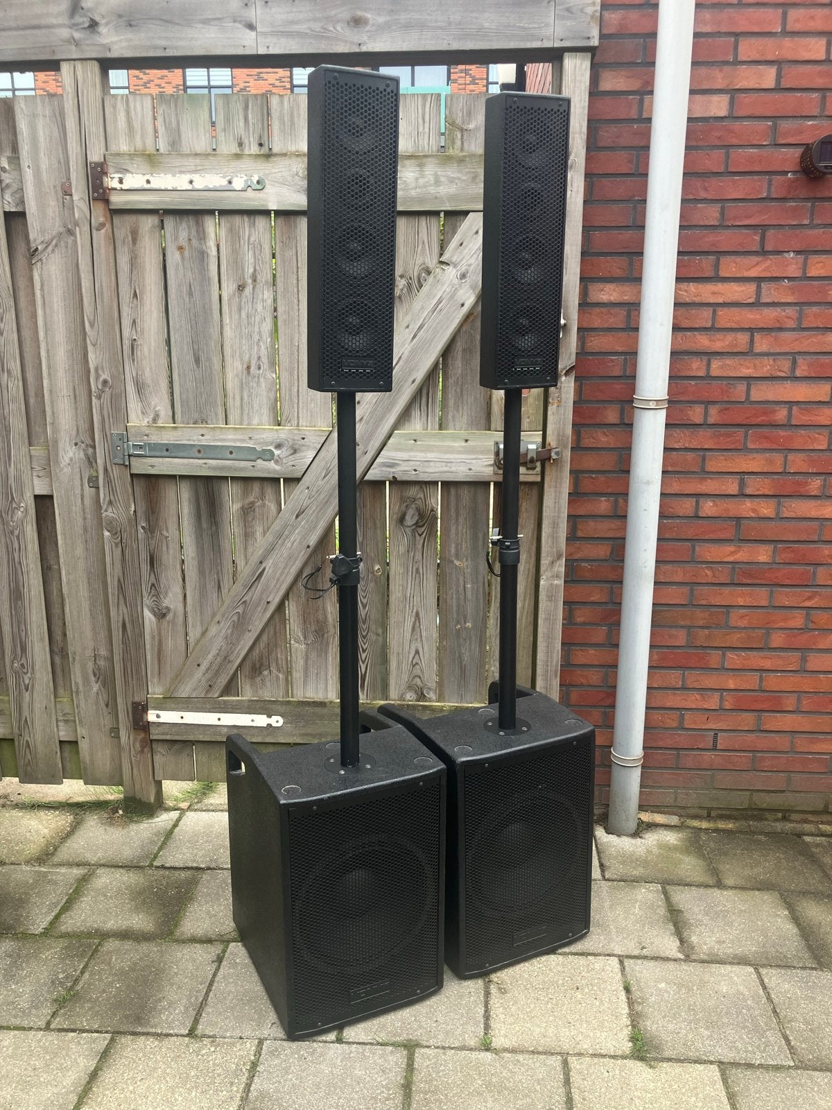 Vonyx VX1050bt Party Speaker Set met Bluetooth en USB, Gebruikt, Party speaker, Bluetooth, Ophalen