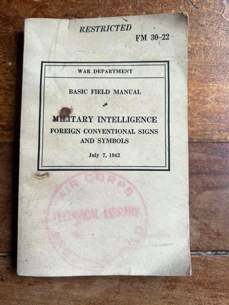 WO2 Amerikaans voorschrift Duits symbolen kaarttekens vlag, Verzamelen, Militaria | Tweede Wereldoorlog, Amerika, Verzenden