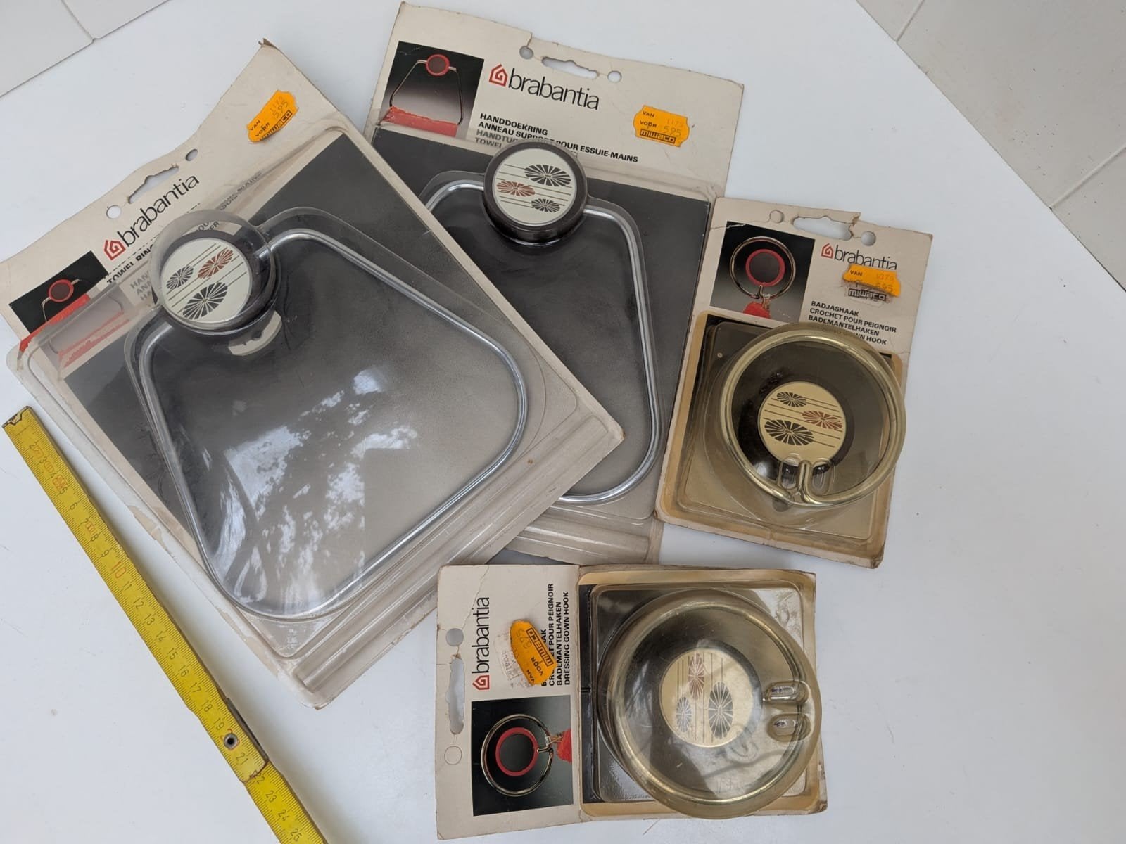 Brabantia handdoekringen en badjashaken, nieuw in verpakking, Huis en Inrichting, Ophalen, Handdoekenrek, Nieuw, Brabantia