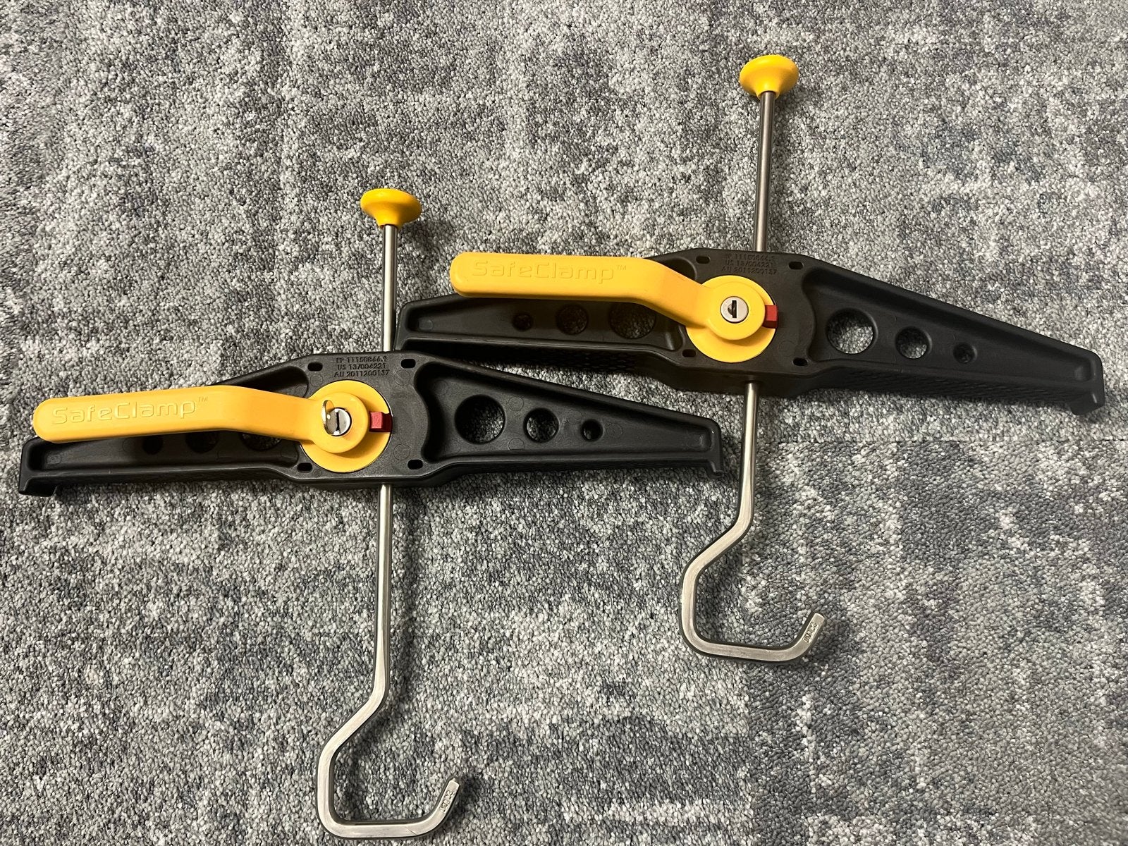 Rhino SafeClamp Ladderbeugel Dakdrager (set van 2), Ophalen of Verzenden, Zo goed als nieuw