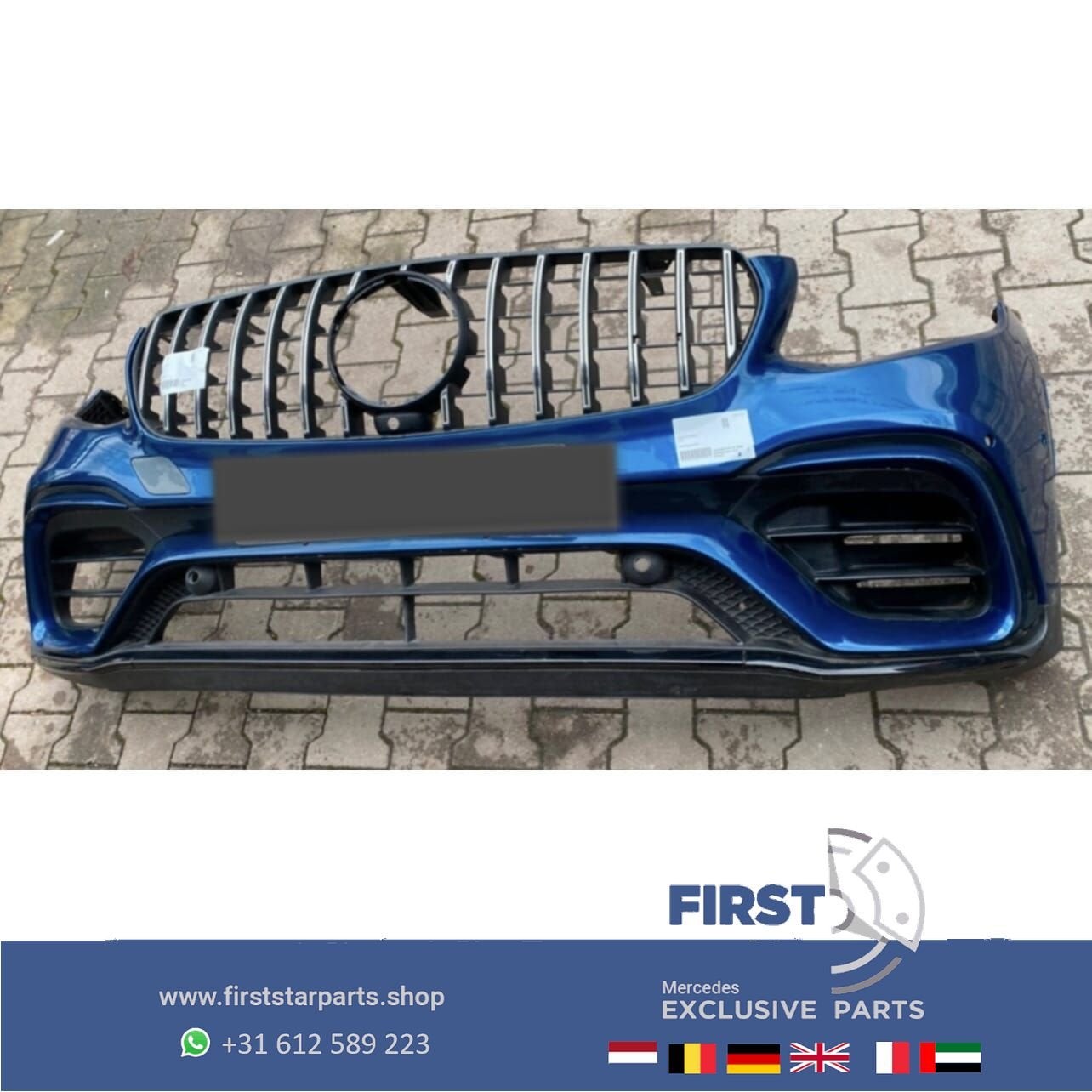 A2538854202 W253 C253 GLC63s AMG BUMPER Mercedes GLC 63 KLAS, Gebruikt, -, Voor, Ophalen of Verzenden