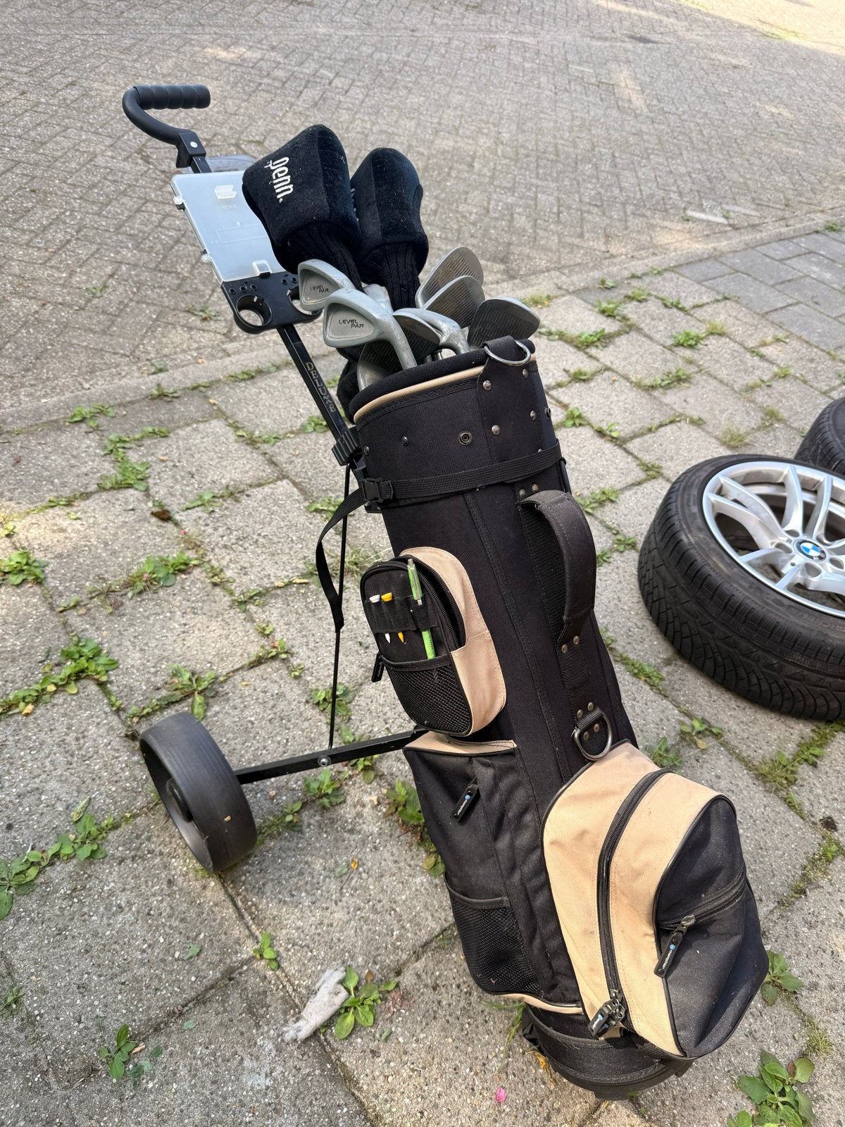 Complete golfset met tas en trolley, Sport en Fitness, Golf, Ophalen, Gebruikt, Set, Overige merken