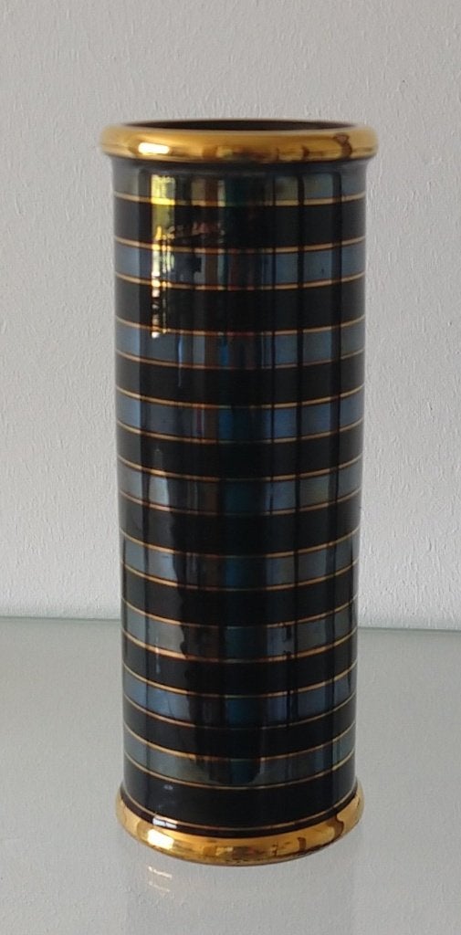 vaasje Libero Cellarose glas, volgnr 56, Gebruikt, Meerkleurig, Ophalen of Verzenden, Glas