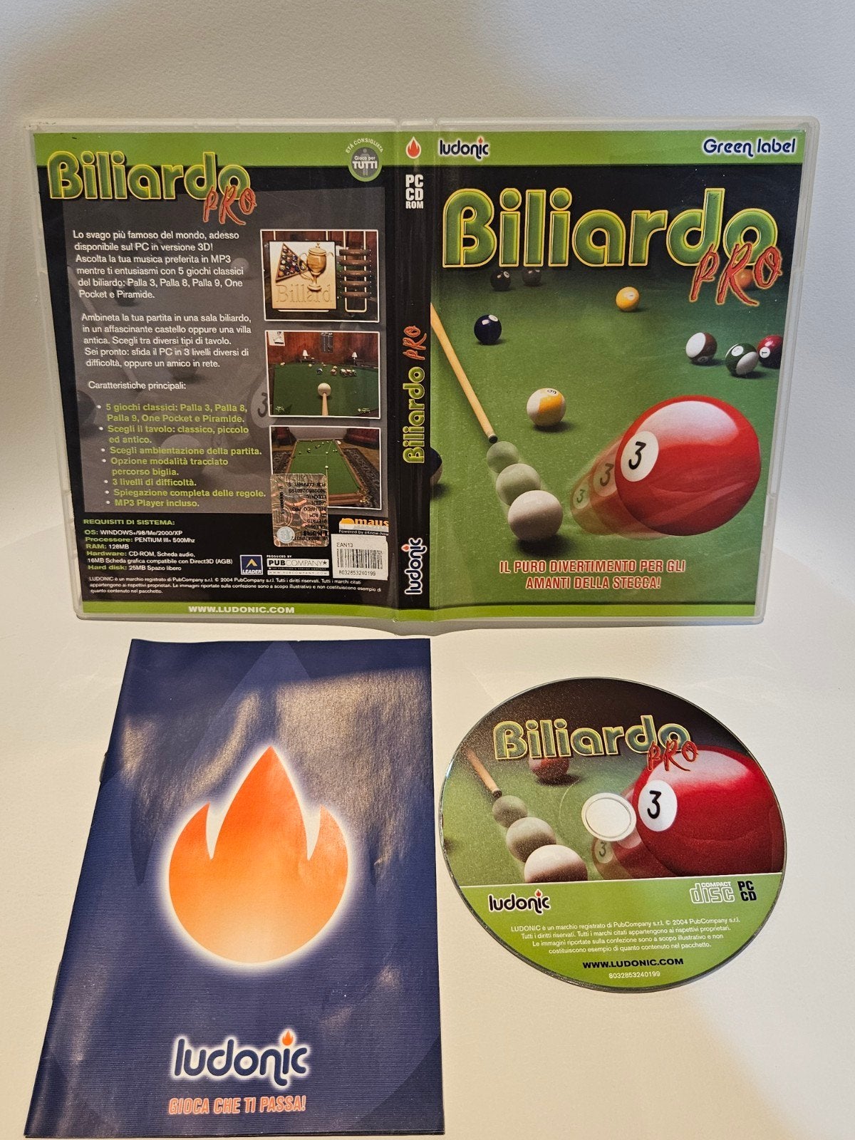 Biliardo Pro PC, 1 speler, Ophalen of Verzenden, Zo goed als nieuw, Vanaf 3 jaar