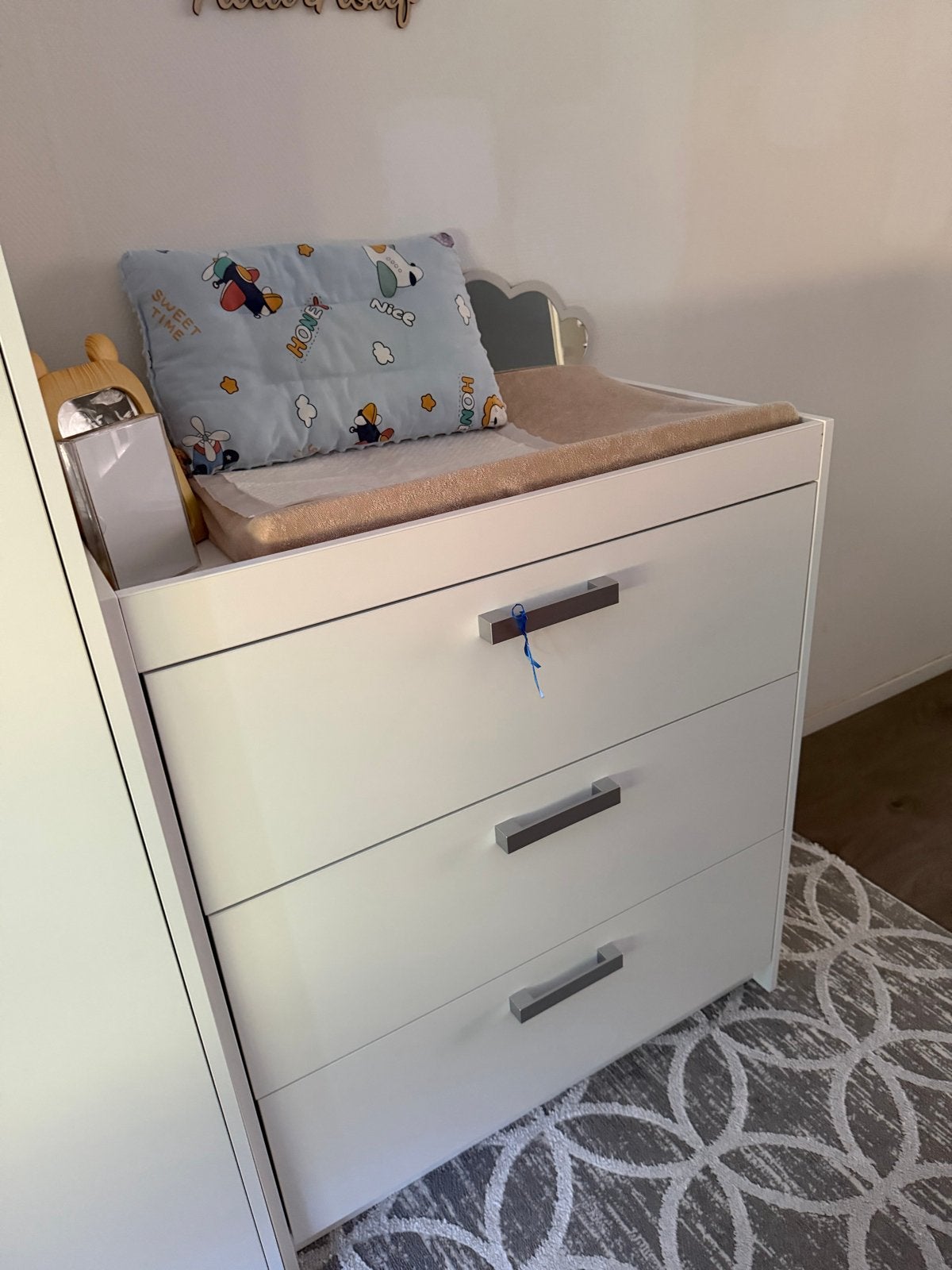 Witte Commode met 3 Lades - MET SPOED MORGEN OPHALEN, Ophalen, 50 tot 70 cm, Zo goed als nieuw, 75 tot 100 cm