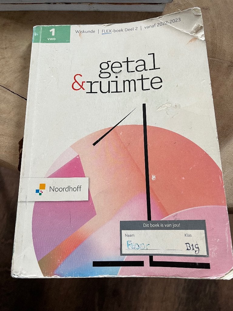 Getal & Ruimte deel 1 en 2 flex 1Vwo 13e editie, Boeken, Schoolboeken, Gelezen, Overige vakken, VWO, Noordhoff