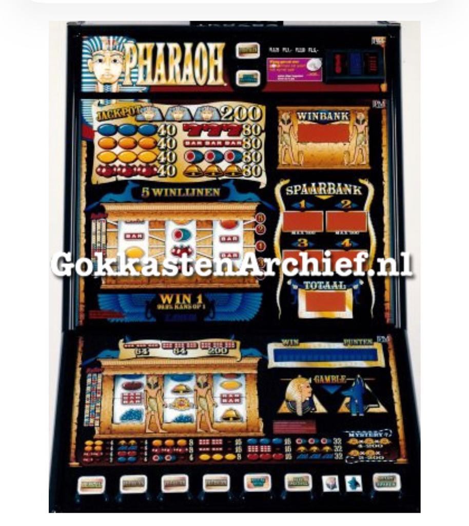 Gokkast Pharaoh gezocht €1000,-, Verzamelen, Automaten | Gokkasten en Fruitautomaten, Gulden, Ophalen, Gebruikt