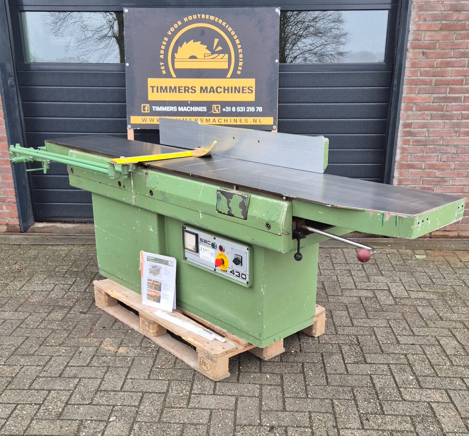 Sac vlakbank 430mm snelwisselsysteem noodstop 4 messen, Ophalen of Verzenden, Gebruikt, Elektrisch