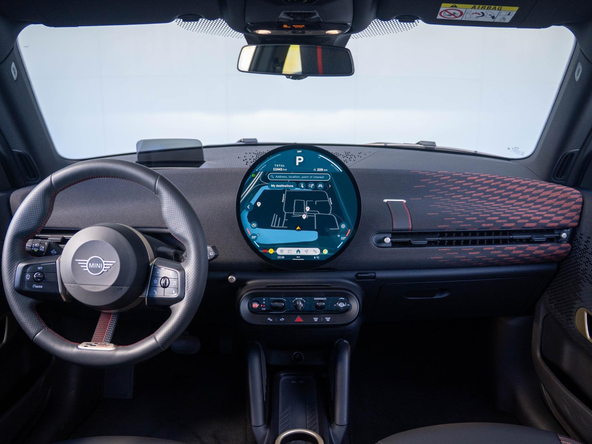 MINI 3-Deurs Cooper E John Cooper Works XL-Pakket SoH 98% |, Gebruikt, 41 kWh, 4 stoelen, Leder en Stof