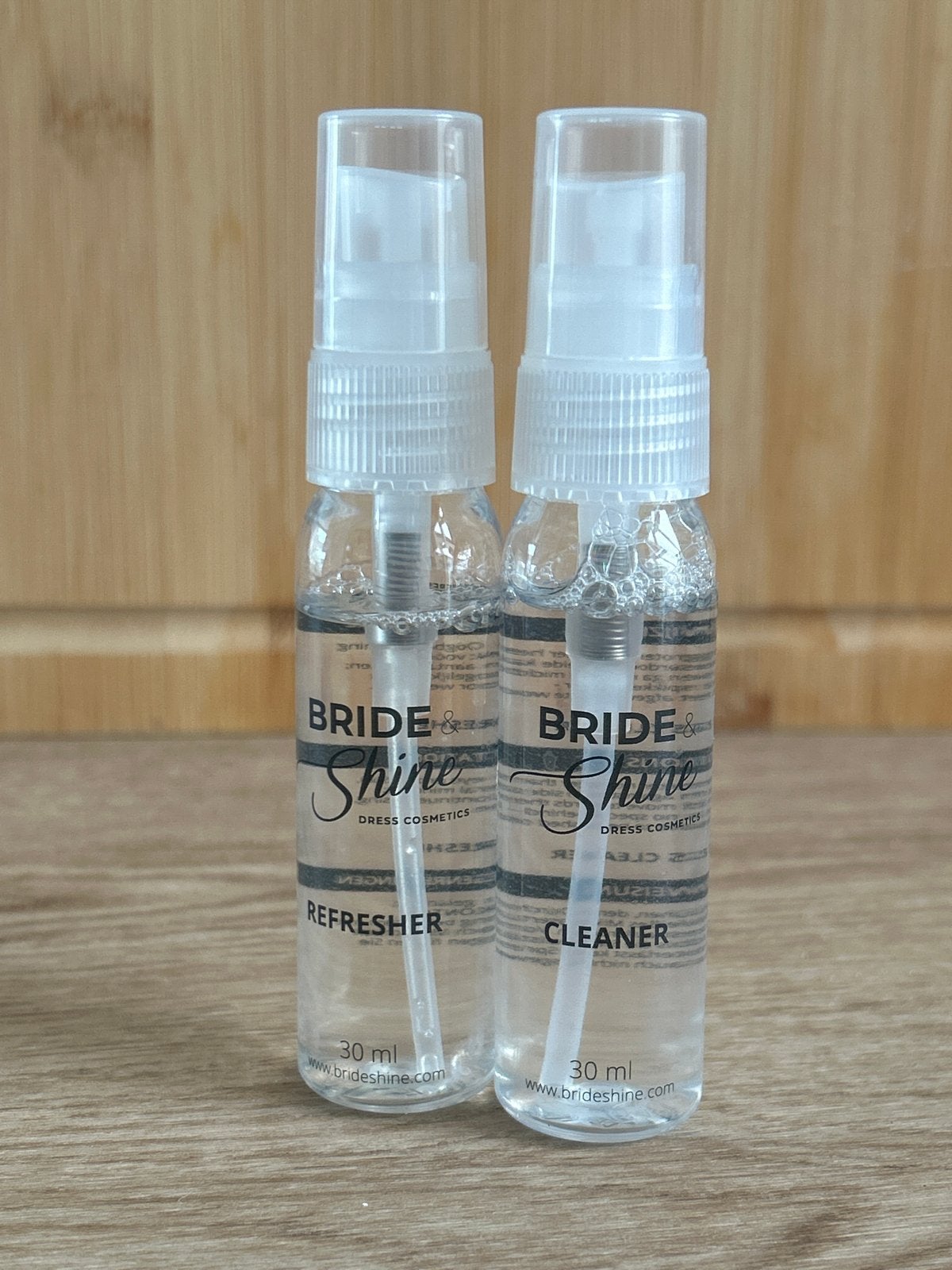 Bride & Shine Cleaner en Refresher Spray Set, Ophalen of Verzenden, Zo goed als nieuw, Overige typen