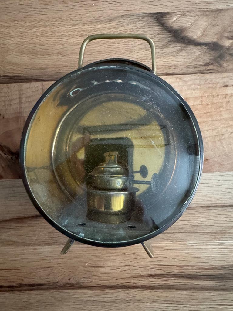 Antieke scheepslamp / olielantaarn - Maritieme blikvanger, Ophalen of Verzenden, Gebruikt, Motorboot of Zeilboot