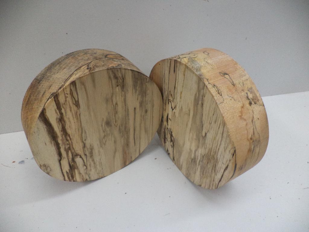 nr. 2 schijven noors esdoorn met slaap bowlblanks draaihout, Ophalen of Verzenden