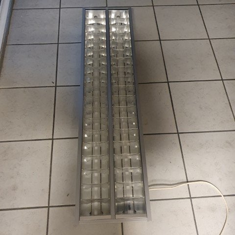 Lampenbak TL dubbel inbouw, Doe-het-zelf en Verbouw, Ophalen, Zo goed als nieuw, Minder dan 50 watt, Lamp met armatuur