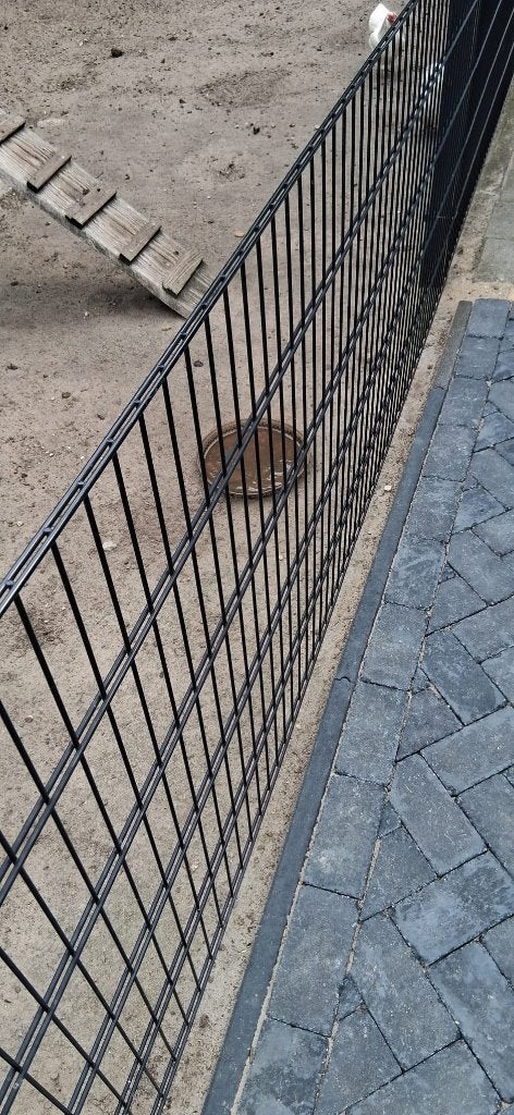 Dubbelstaafmatten hekwerk 75 meter, Tuin en Terras, Ophalen, Zo goed als nieuw, IJzer, Dubbelstaafmat hekwerk