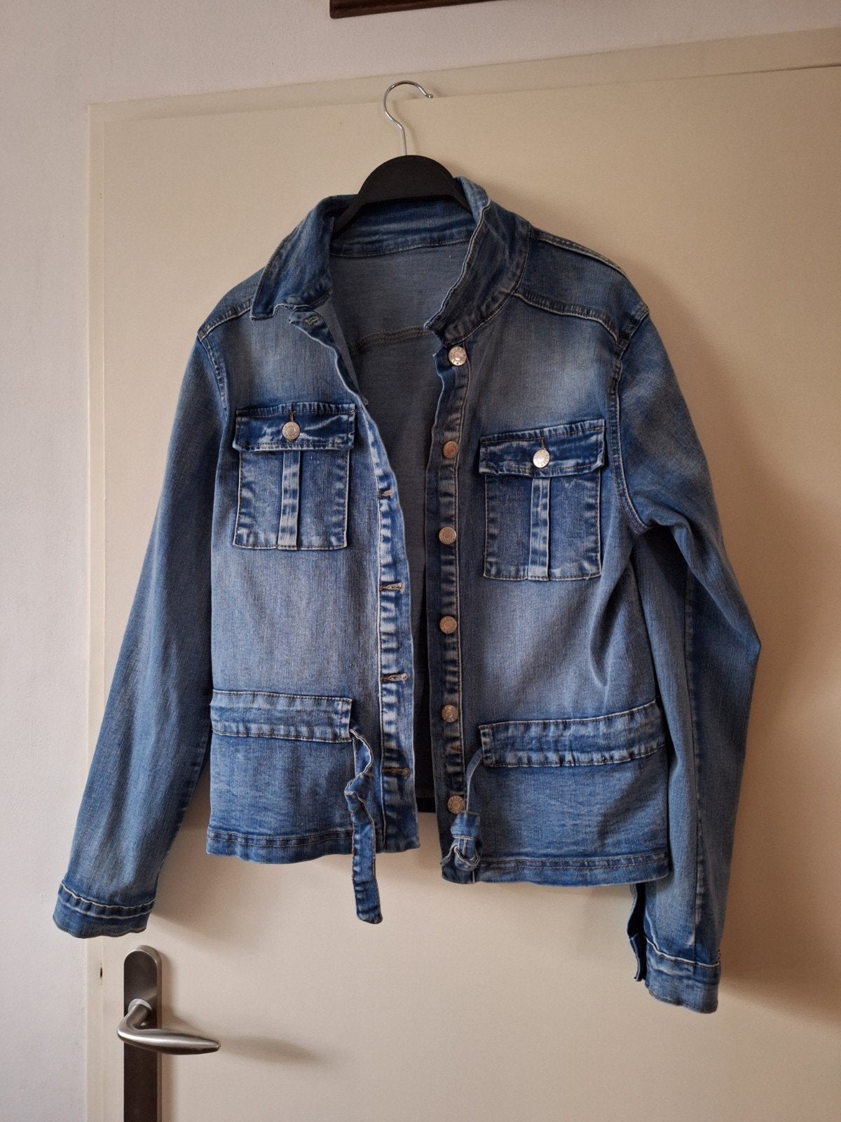Dames spijkerjasje maat XL, Ophalen of Verzenden, Zo goed als nieuw, Maat 46/48 (XL) of groter, Blauw