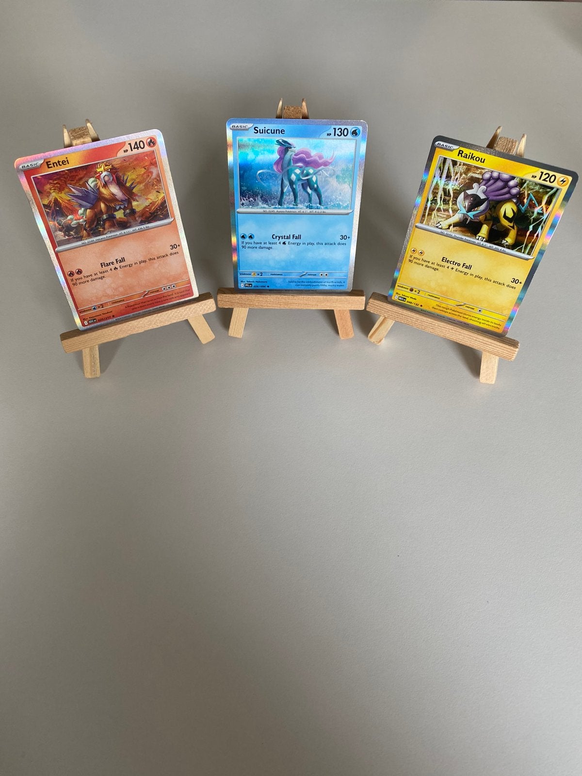 Entei & Suicune & Raikou Holo’s Setje Nm, Ophalen of Verzenden, Zo goed als nieuw