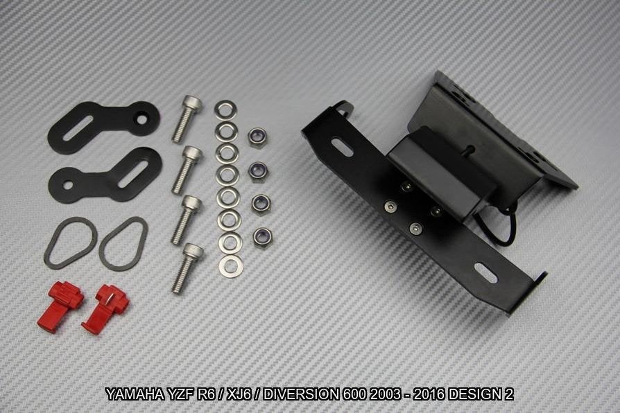 Kentekenplaathouder YAMAHA YZF R6 / XJ6 DIVERSION 2003 2016, Verzenden