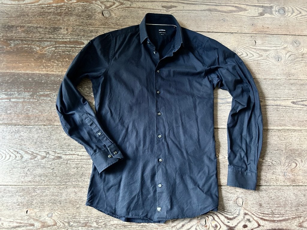 Overhemd van Strellson, maat 38, slim fit, blauw, Strellson, Blauw, Halswijdte 38 (S) of kleiner, Ophalen of Verzenden