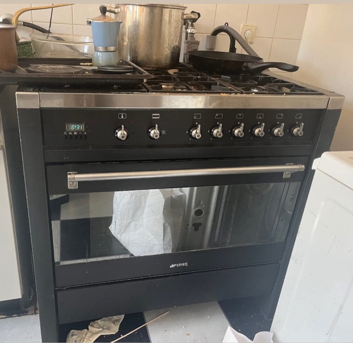 Smeg Oven with 6 pits, Ophalen, Gebruikt, 60 cm of meer, Gas
