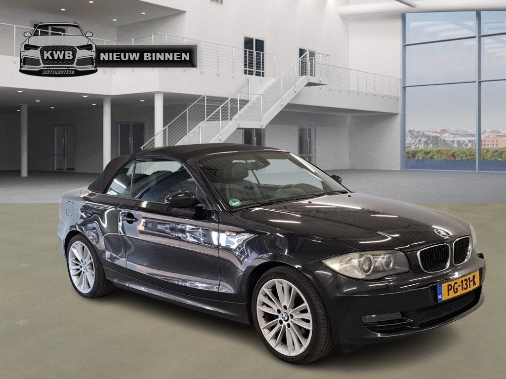 BMW 1 Serie Cabrio 120d High Executive Leer Xenon Navi, Auto's, BMW, 1-Serie, Euro 5, 4 cilinders, Cabriolet
