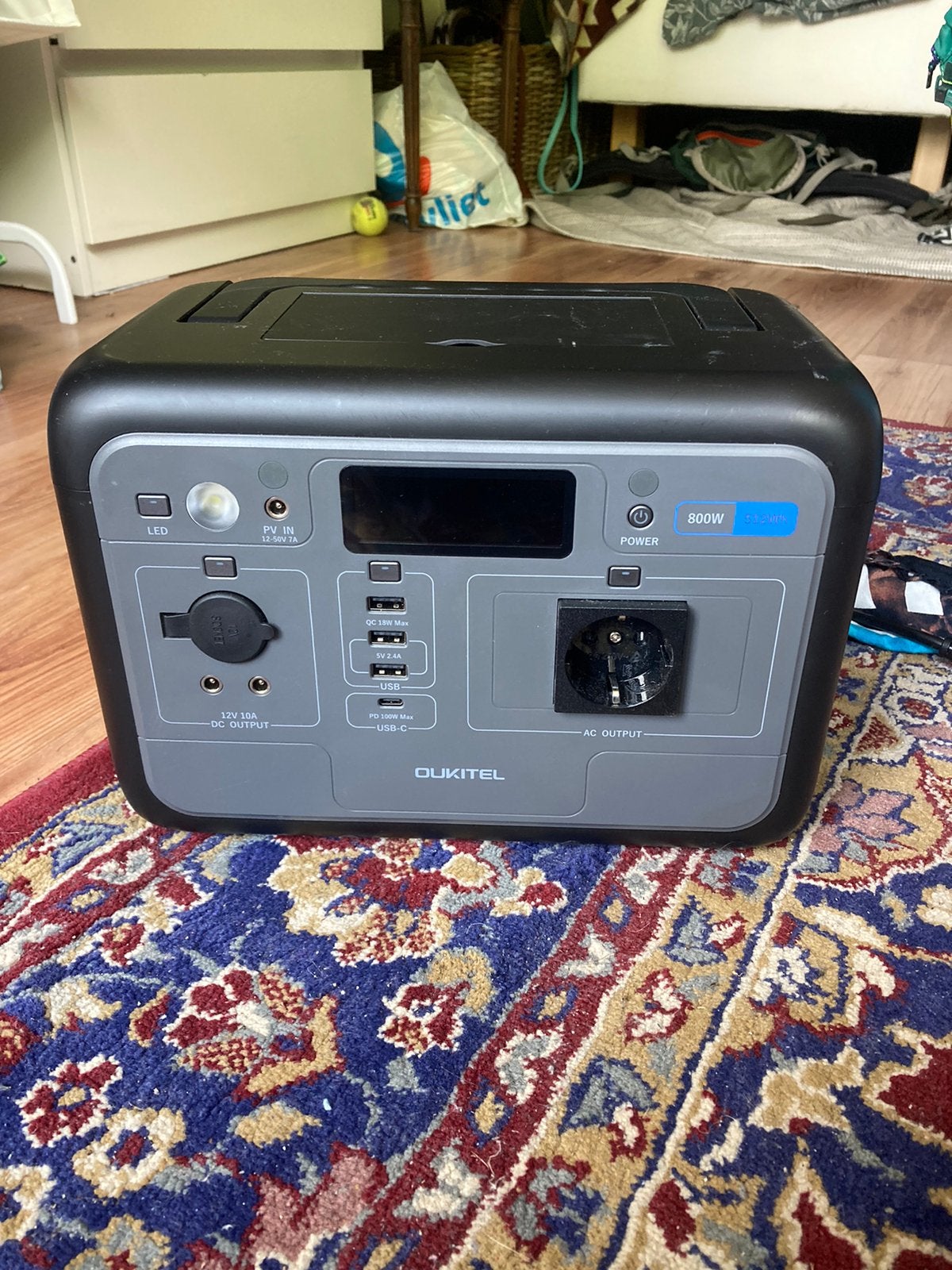 TE HUUR: draagbare power station | 800W | 512wh, Telecommunicatie, Ophalen of Verzenden, Nieuw